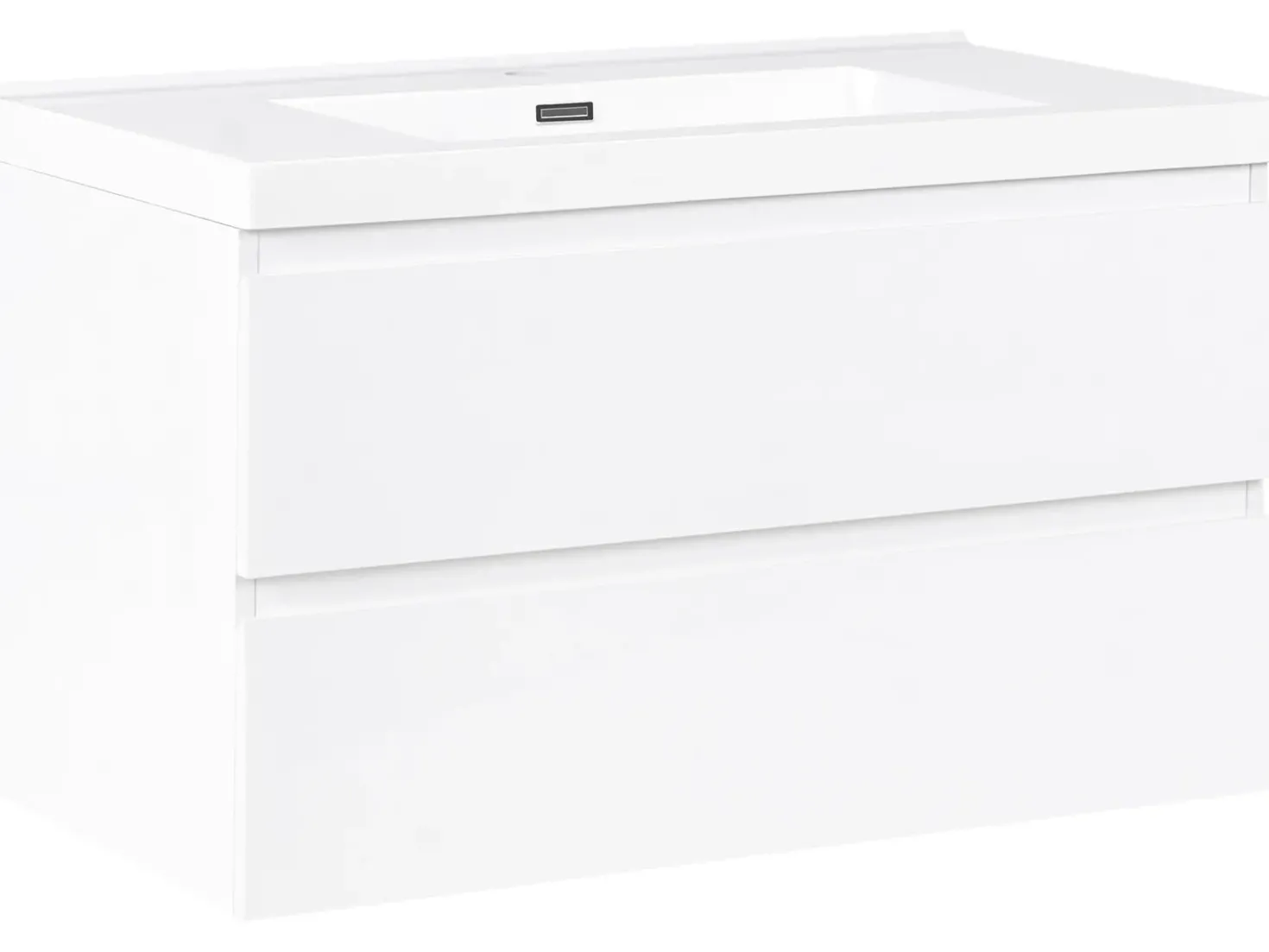 Mobile lavabo a parete con lavabo TOTA Bianco