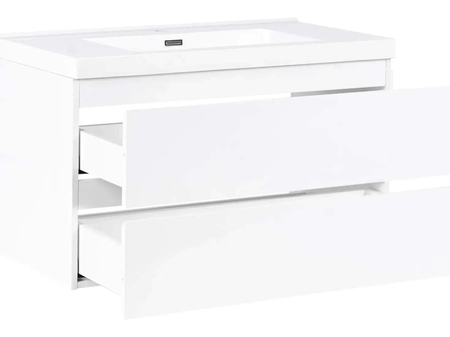 Mobile lavabo a parete con lavabo TOTA Bianco