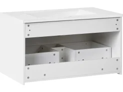 Mobile lavabo a parete con lavabo BONAIRE Bianco