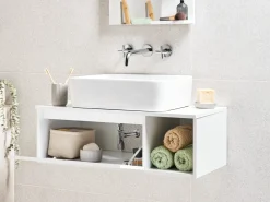 Mobile lavabo a parete RUPANCO 80 cm Bianco