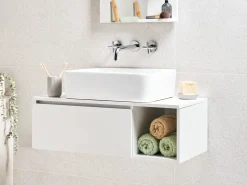 Mobile lavabo a parete RUPANCO 80 cm Bianco