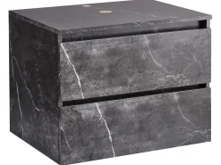 Mobile lavabo a parete SERRA 60 cm Marmo nero