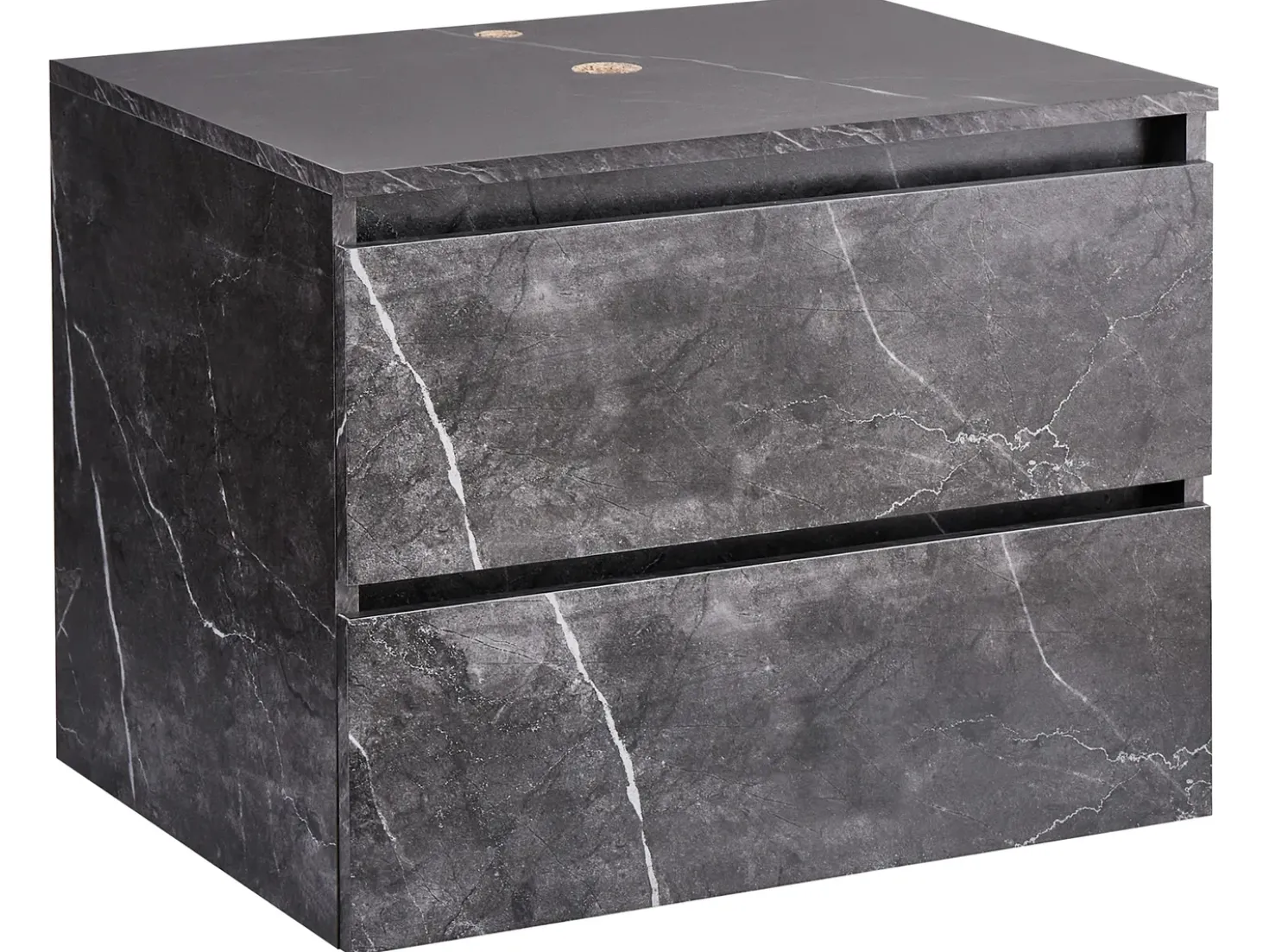 Mobile lavabo a parete SERRA 60 cm Marmo nero