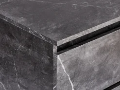 Mobile lavabo a parete SERRA 60 cm Marmo nero