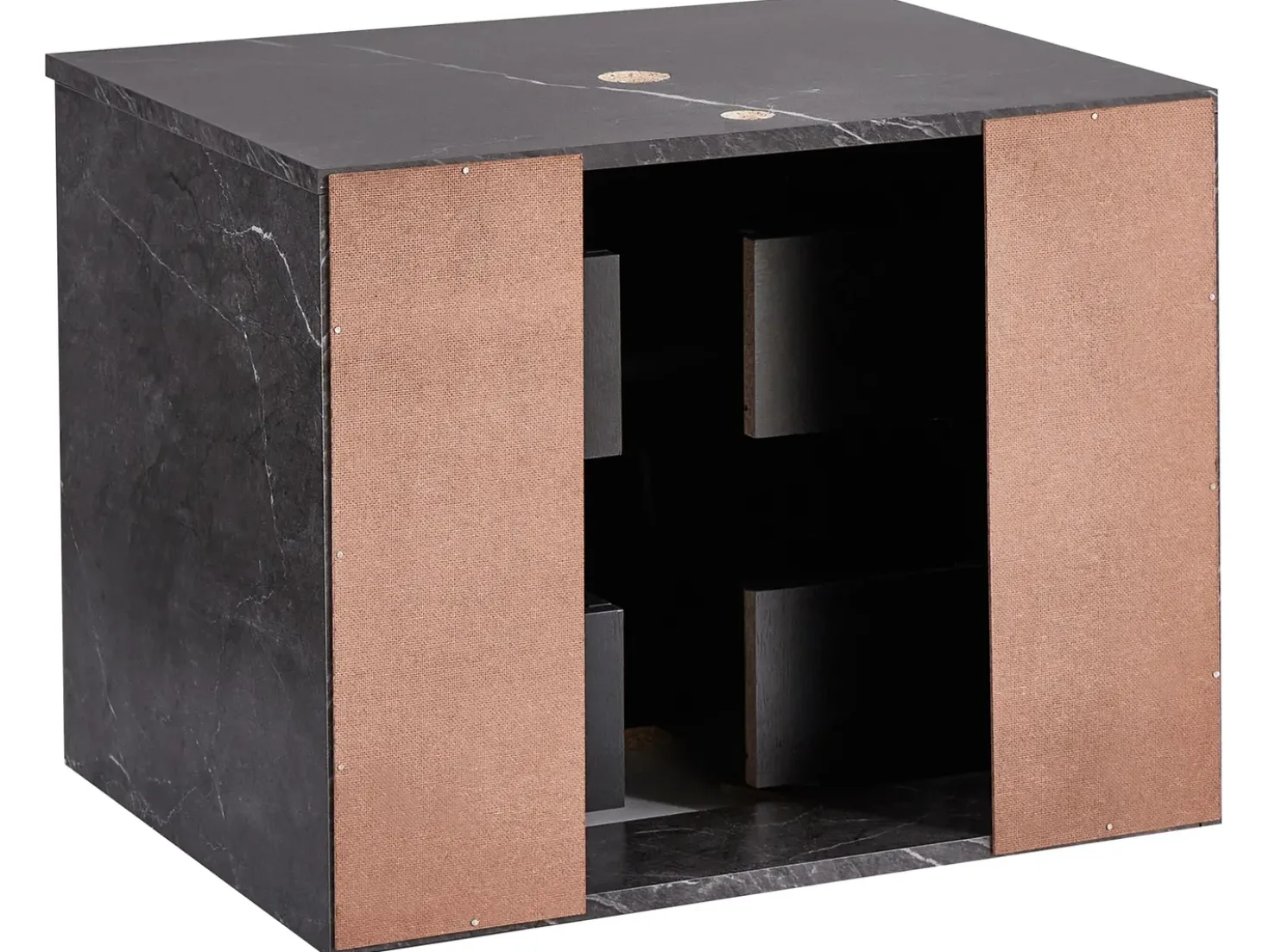 Mobile lavabo a parete SERRA 60 cm Marmo nero
