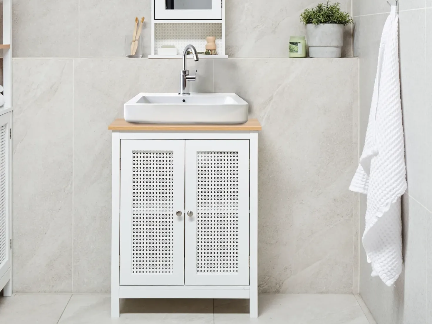 Mobile lavabo ALAMOS 60 cm Bianco