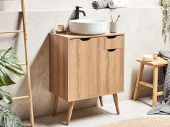 Mobile lavabo CANOAS 60 cm Marrone chiaro
