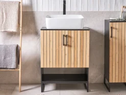 Mobile lavabo MISCANTI Bambù 60 cm Marrone chiaro