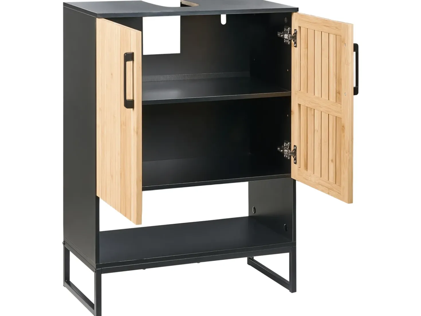 Mobile lavabo MISCANTI Bambù 60 cm Marrone chiaro