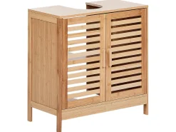 Mobile lavabo MISSOULA Bambù 60 cm Marrone chiaro