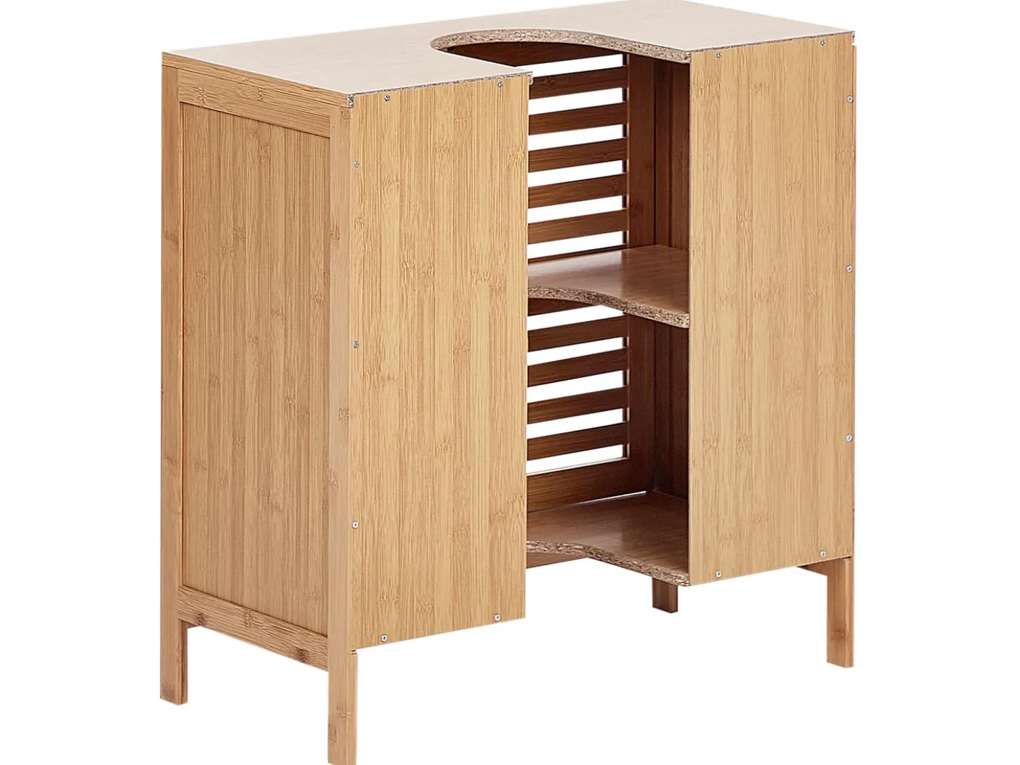 Mobile lavabo MISSOULA Bambù 60 cm Marrone chiaro