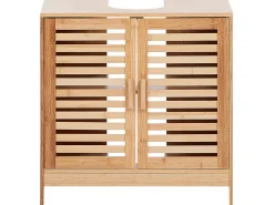 Mobile lavabo MISSOULA Bambù 60 cm Marrone chiaro