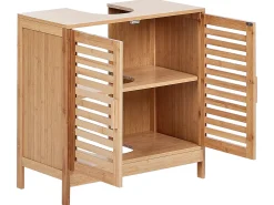 Mobile lavabo MISSOULA Bambù 60 cm Marrone chiaro