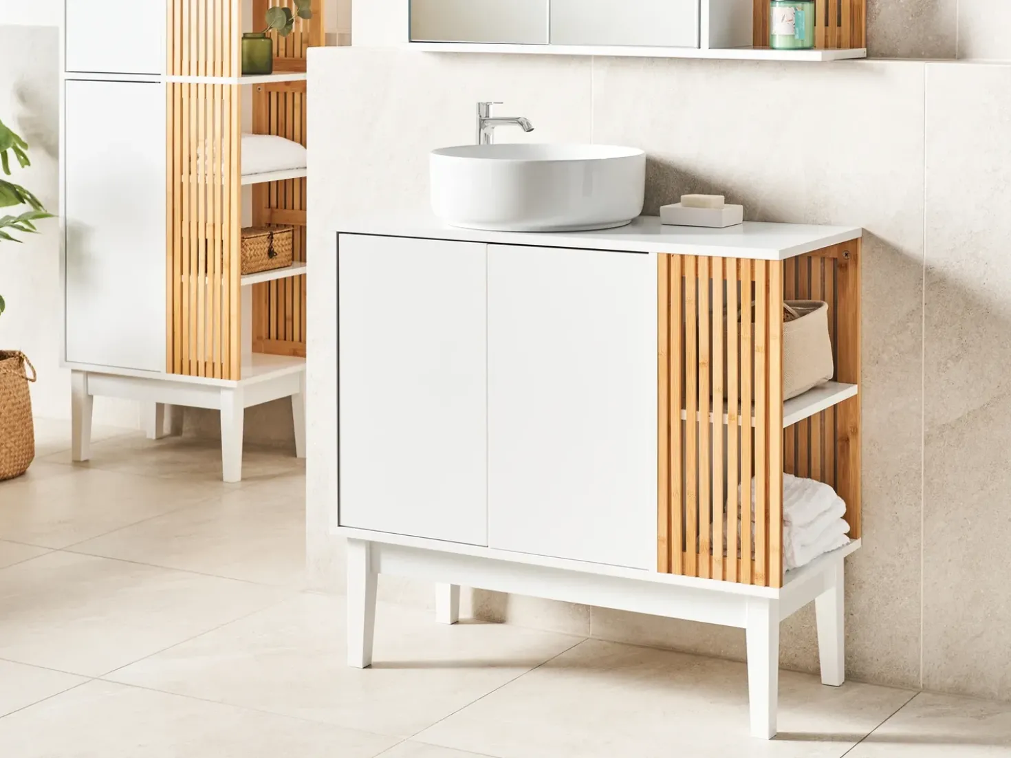 Mobile lavabo NUBES 80 cm Bianco