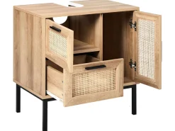 Mobile lavabo ROSELL 60 cm Marrone chiaro
