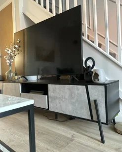 Mobile TV BLACKPOOL Grigio effetto cemento