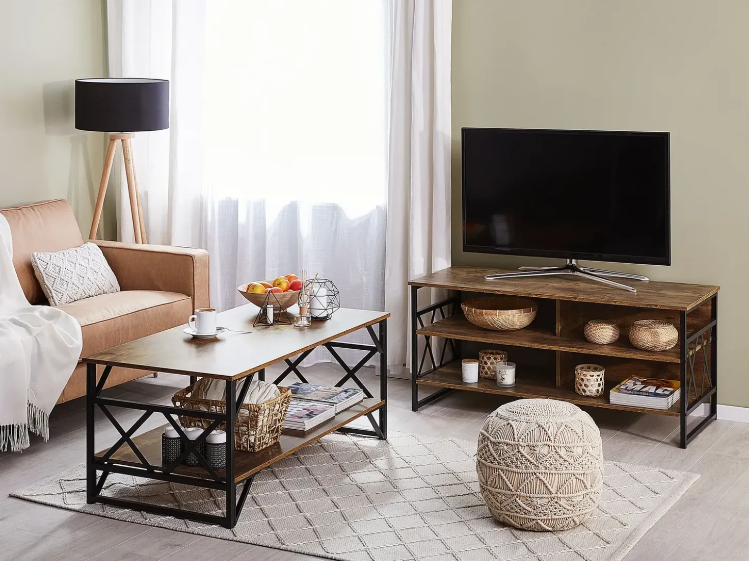 Mobile TV CARLISLE Marrone scuro