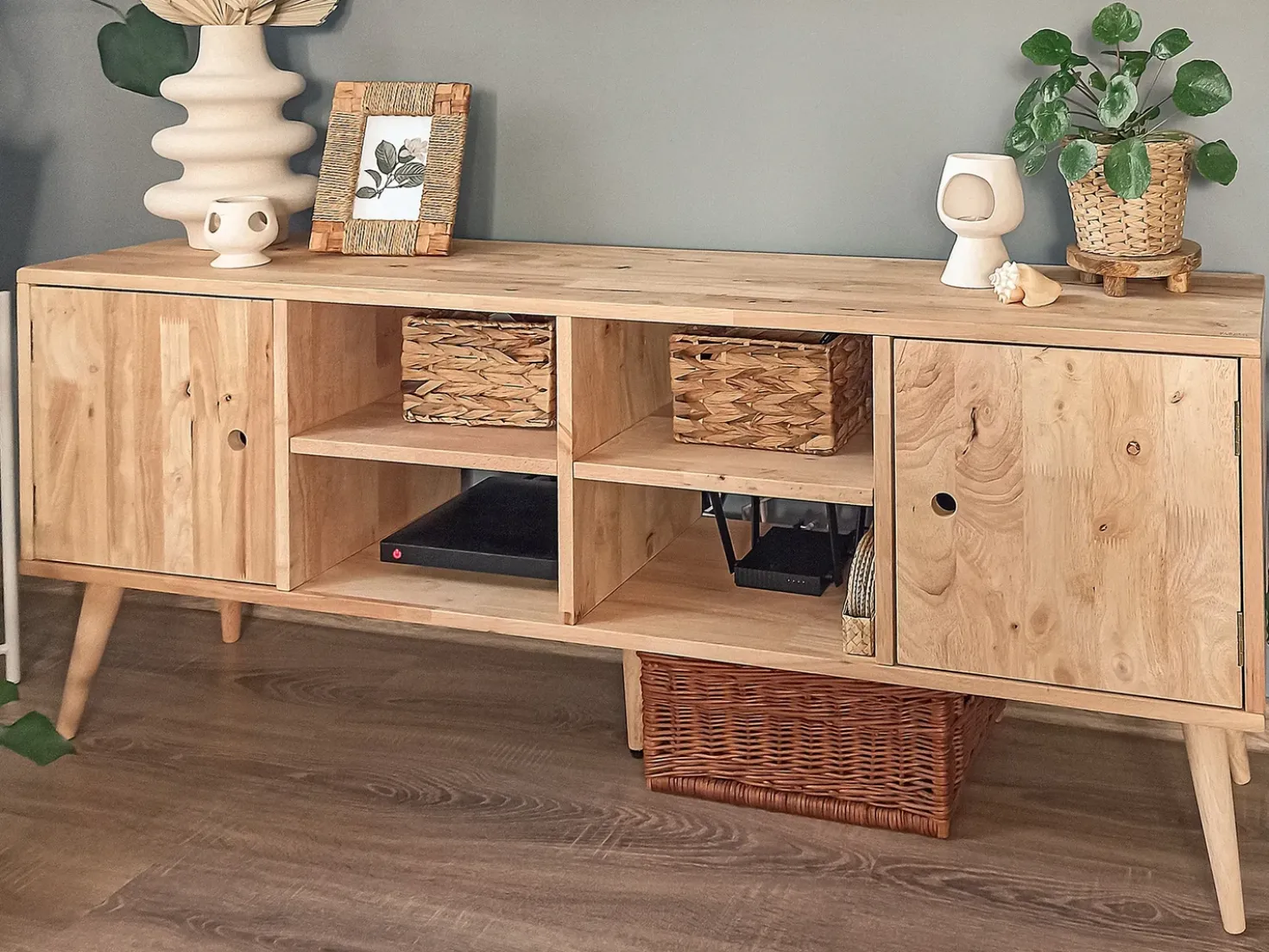 Mobile TV CHANDLER Legno Marrone chiaro
