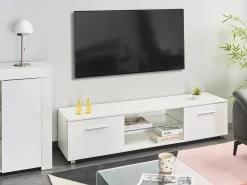 Mobile TV con LED BANFF Bianco