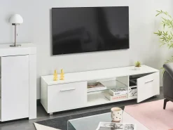 Mobile TV con LED BANFF Bianco