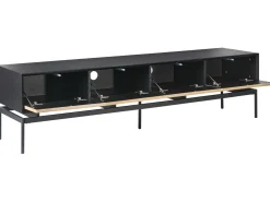 Mobile TV LANCELIN Nero/Marrone chiaro