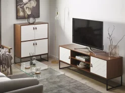 Mobile TV NUEVA Marrone scuro/Bianco