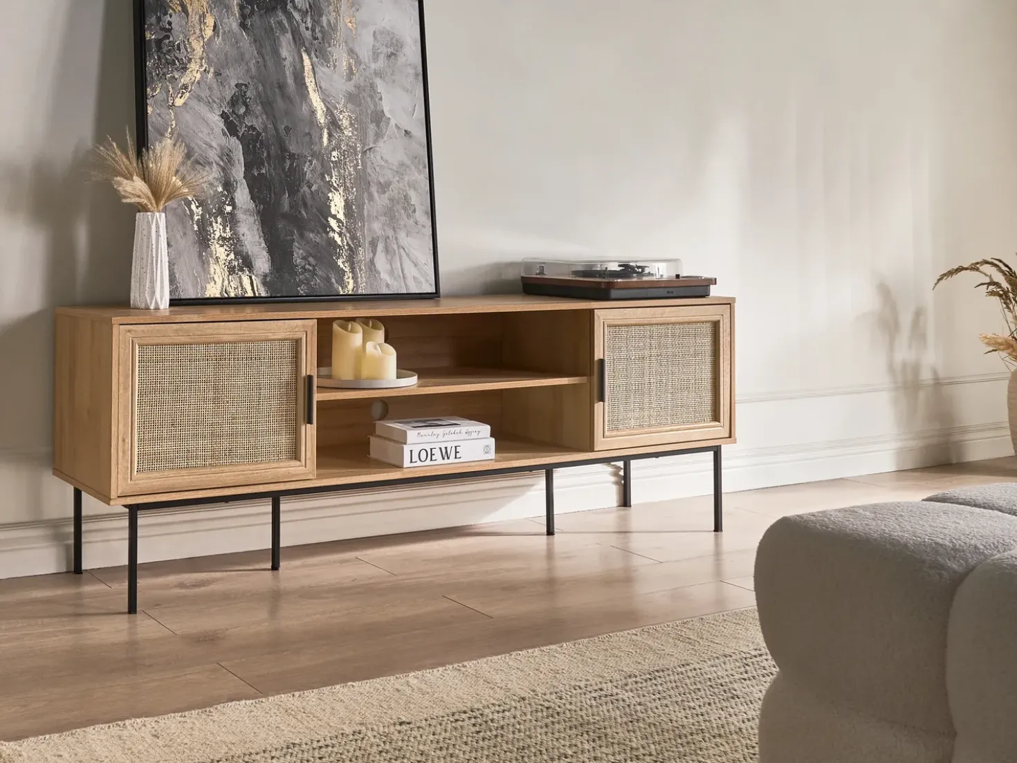 Mobile TV PASCO Rattan Marrone chiaro