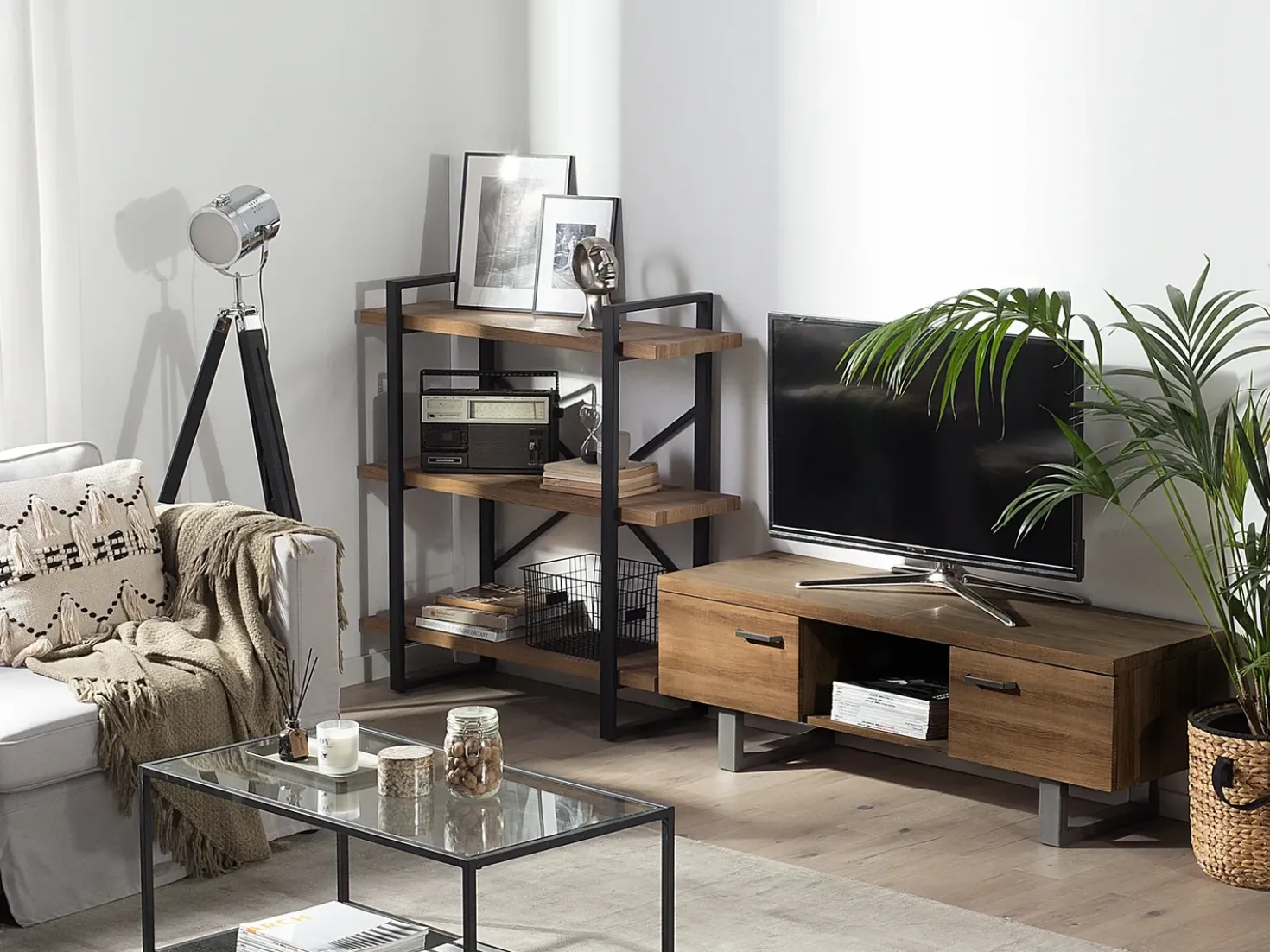 Mobile TV TIMBER Marrone scuro