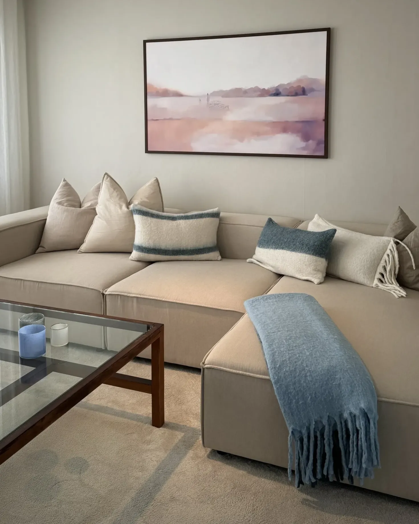 Modulo Angolare APRICA Lino sintetico Beige