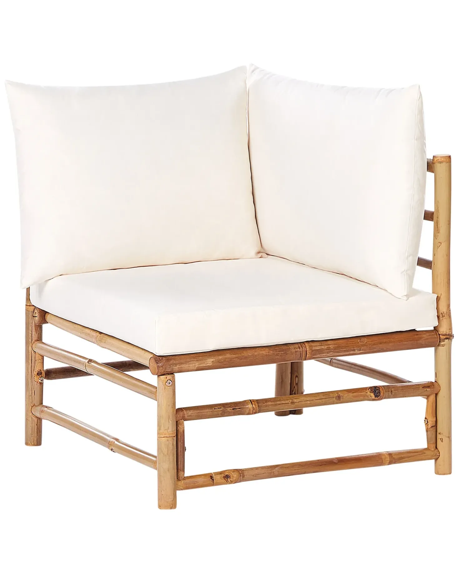 Modulo angolare da giardino CERRETO Bambù Bianco sporco
