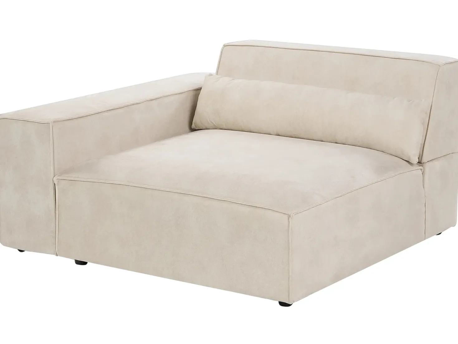 Modulo Angolare HELLNAR Velluto Beige chiaro Lato destro