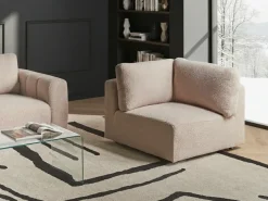 Modulo Angolare KIVVIK Bouclé Beige Lato destro