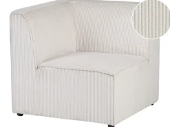 Modulo Angolare LEMVIG Velluto a coste Beige Lato Sinistro
