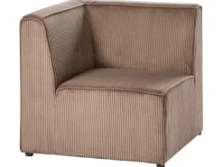 Modulo Angolare LEMVIG Velluto a coste Beige sabbia Lato Sinistro