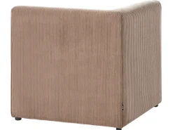 Modulo Angolare LEMVIG Velluto a coste Beige sabbia Lato Sinistro
