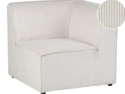 Modulo Angolare LEMVIG Velluto a coste Beige Lato destro