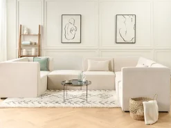 Modulo Angolare LEMVIG Velluto a coste Beige chiaro