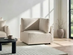 Modulo Angolare MESNALI Bouclé Bianco sporco