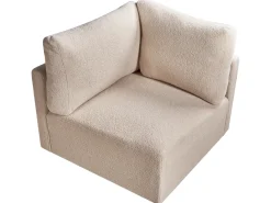 Modulo Angolare MESNALI Bouclé Beige