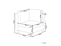 Modulo Angolare UNSTAD Tessuto Marrone