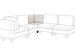 Modulo Angolare UNSTAD Tessuto Beige chiaro