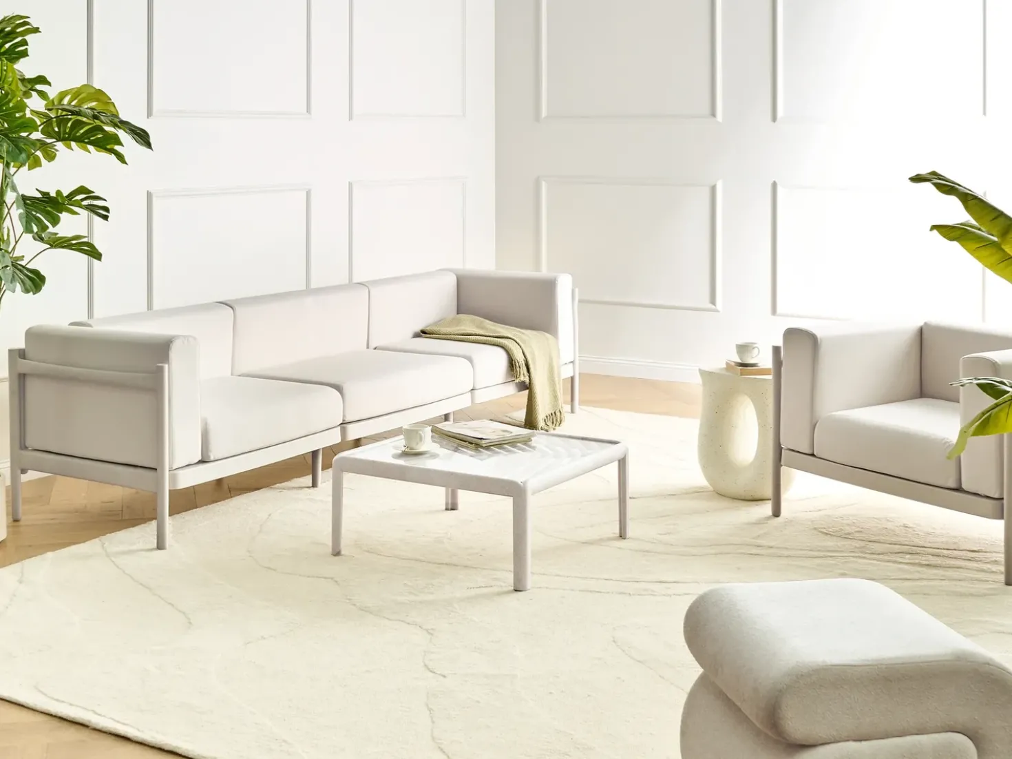 Modulo di estensione per divano da giardino FERRETTI Beige chiaro