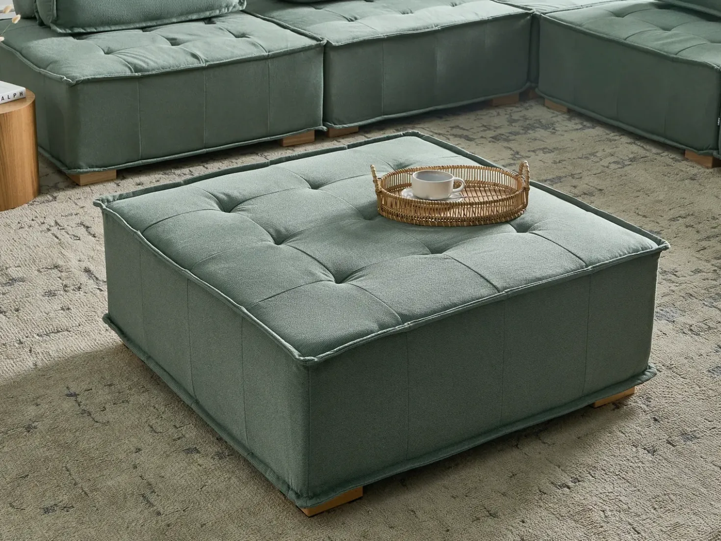 Modulo Poltrona TIBRO Tessuto Verde chiaro