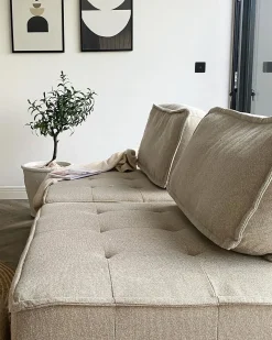 Modulo Poltrona TIBRO Tessuto Beige chiaro