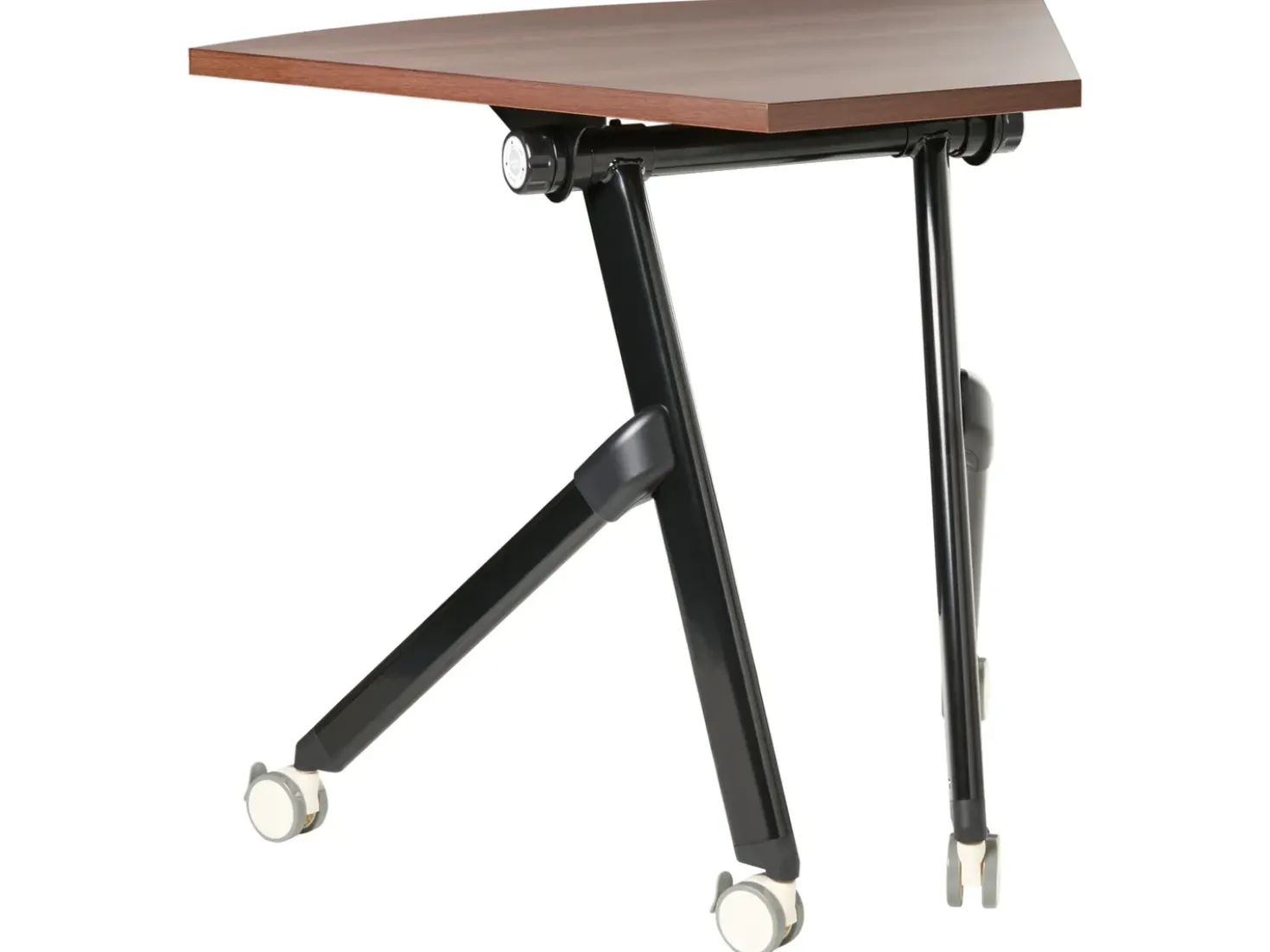 Modulo scrivania angolare pieghevole BENDI Marrone scuro 90 cm 64 cm