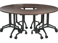 Modulo scrivania angolare pieghevole CAVI Marrone scuro 90 cm 64 cm