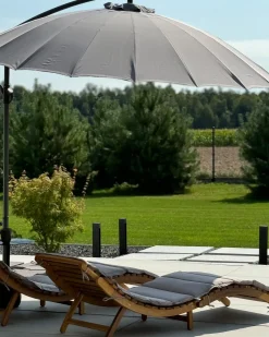 Ombrellone a sbalzo 268 cm CALABRIA II Grigio scuro