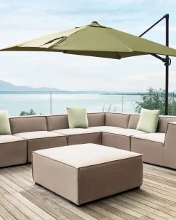 Ombrellone a sbalzo 245 cm MONZA II Verde oliva