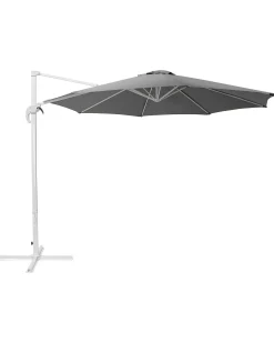 Ombrellone a sbalzo 300 cm SAVONA Grigio scuro Grigio