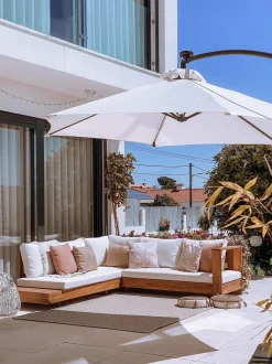 Ombrellone a sbalzo LED 285 cm CORVAL Beige